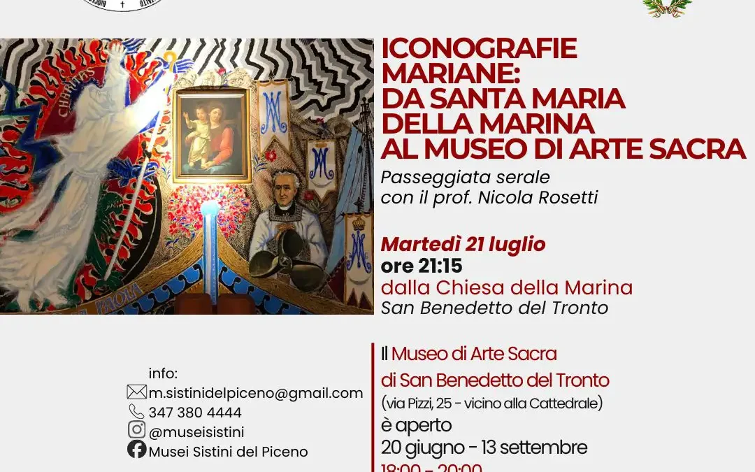 21 luglio 2026: Iconografie mariane a San Benedetto