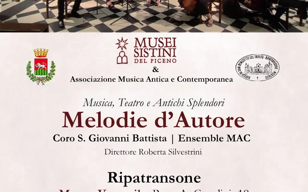 11 luglio 2026: Melodie d’Autore a Ripatransone